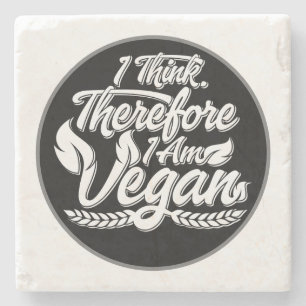 Deshalb bin ich Vegan Steinuntersetzer