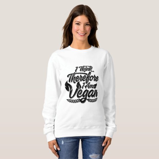 Deshalb bin ich Vegan Sweatshirt (Vorne ganz)