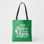 Deshalb bin ich Vegan Tasche (Vorderseite)