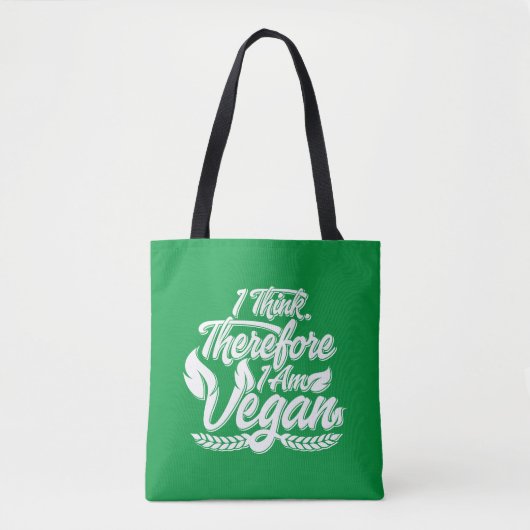 Deshalb bin ich Vegan Tasche (Vorderseite)