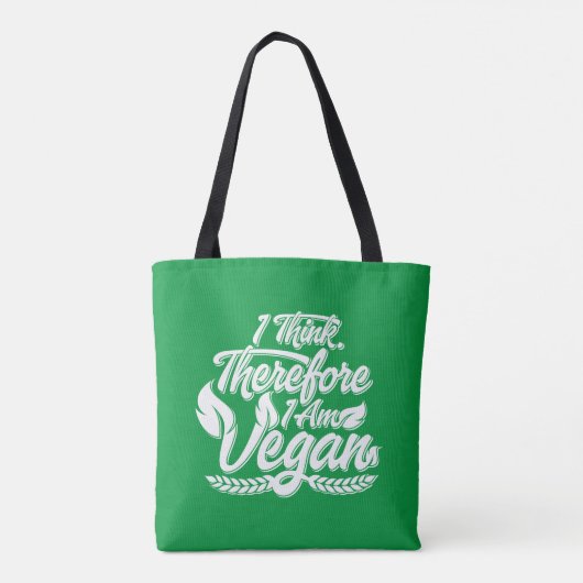 Deshalb bin ich Vegan Tasche (Rückseite)