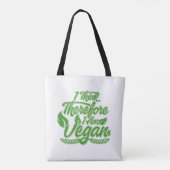 Deshalb bin ich Vegan Tasche (Rückseite)