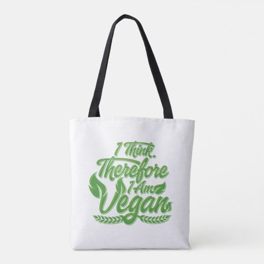 Deshalb bin ich Vegan Tasche (Rückseite)