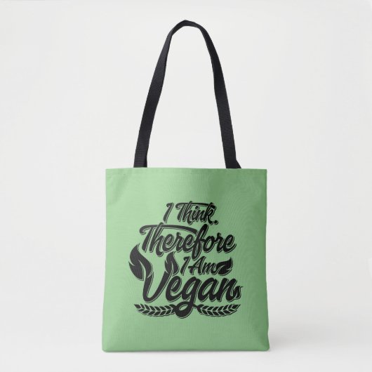 Deshalb bin ich Vegan Tasche (Vorderseite)