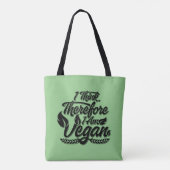 Deshalb bin ich Vegan Tasche (Rückseite)