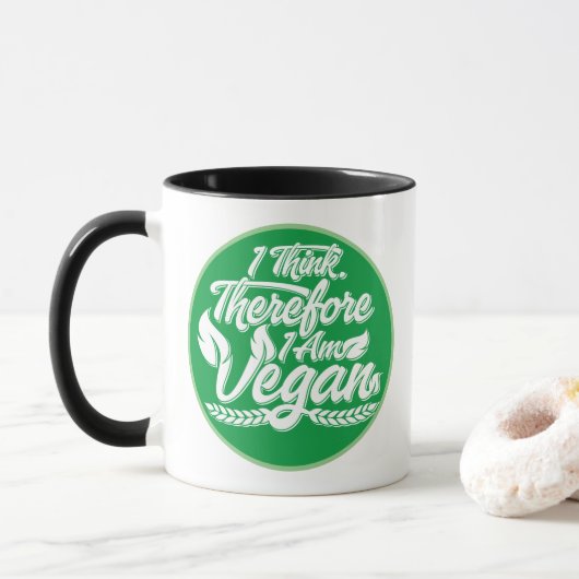 Deshalb bin ich Vegan Tasse (Mit Donut)