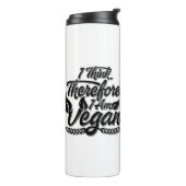 Deshalb bin ich Vegan Thermosbecher (Nach links gedreht)