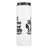 Deshalb bin ich Vegan Thermosbecher (Rückseite)