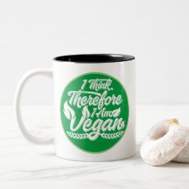 Deshalb bin ich Vegan Zweifarbige Tasse