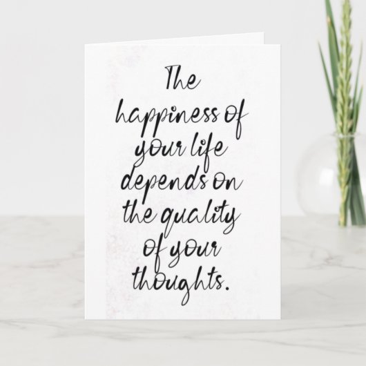 DESHALB "DENKE ICH IMMER" AN ****YOU**** KARTE (Vorderseite)