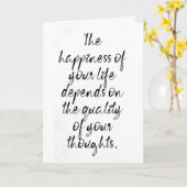 DESHALB "DENKE ICH IMMER" AN ****YOU**** KARTE (Gelbe Blume)