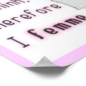 Deshalb denken Frauen - Drucken Poster (Ecke)