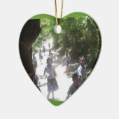 Deshalb gehen wir! keramik ornament (Links)