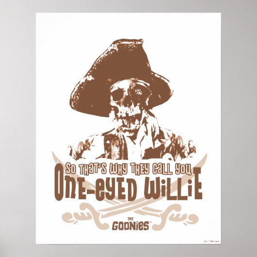 "Deshalb nennen sie dich "One-Mit Augen Willie" Poster (Vorne)