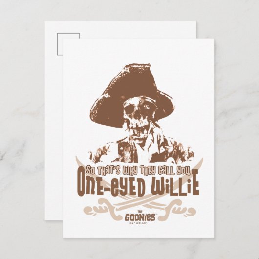 "Deshalb nennen sie dich "One-Mit Augen Willie" Postkarte (Vorne/Hinten)