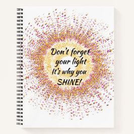 Deshalb SHINE Confetti Notizblock