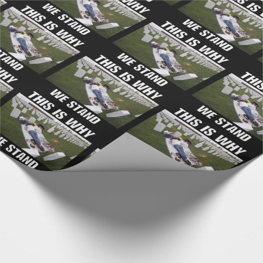 DESHALB STEHEN WIR. GESCHENKPAPIER (Ecke)