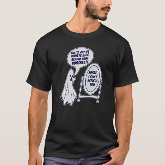 Deshalb verbergen wir uns hinter einem Bootsheet T-Shirt (Vorderseite)