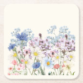 Desi Floral Rechteckiger Pappuntersetzer (Vorderseite)