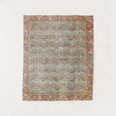 Desi Ged Teppich I Burniere Orangenrost Wandteppich (Vorderseite)