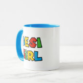 Desi Girl Tasse, Adorable Modern Script Tee Kaffee Tasse (Vorderseite Links)
