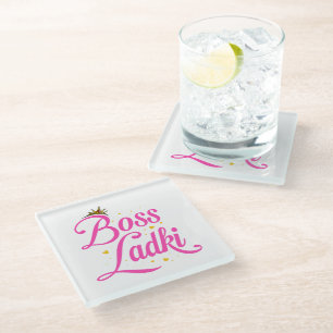 Desi Housewarming Geschenk, südasiatische Dekorati Glasuntersetzer