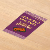 Desi Indian Pakistani Wedding Mehndi Food Sign Acryleinladungen (Ablage )