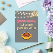 Desi Indian Pakistani Wedding Mehndi Food Sign Acryleinladungen (In Situ (Hochzeit))