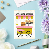 Desi Indian Pakistani Wedding Mehndi Food Sign Acryleinladungen (In Situ (Hochzeit))