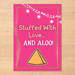Desi Indian Pakistani Wedding Mehndi Food Sign Acryleinladungen