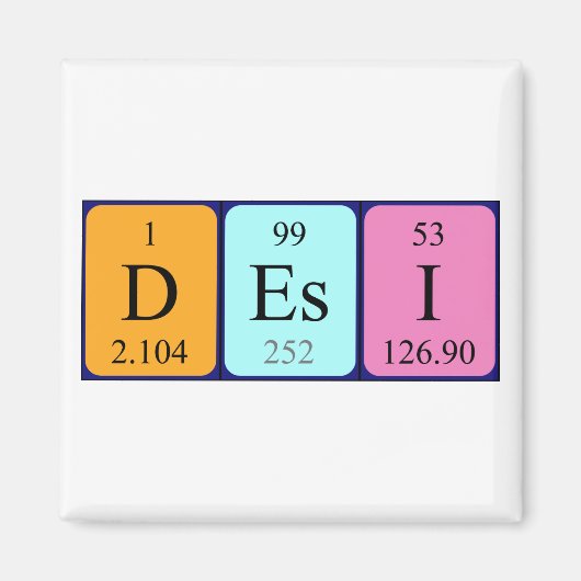 Desi Periodenmagnet Magnet (Vorne)