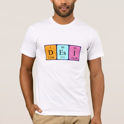Desi Periodenname-Shirt T-Shirt (Vorderseite)