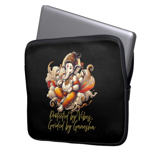 Desi Spiritual Vibes, Meditation Energy Laptopschutzhülle (Vorderseite Links)