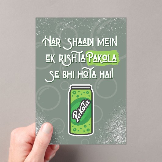 Desi Wedding  Acryleinladungen (Insitu (Handheld))