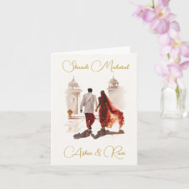 Desi Wedding Congratulation Card Karte