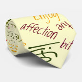 Desidera(R) ta positive Worte Krawatte (Gerollt)