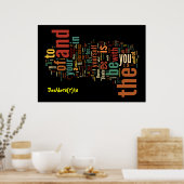 Desidera(R) ta Word Art poster print (Küche)