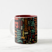 Desidera(R) ta Word Art Two tone Tasse (Vorderseite Links)