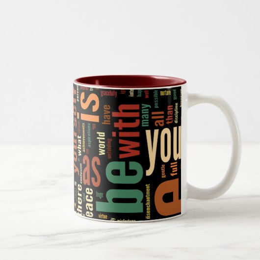 Desidera(R) ta Word Art Two tone Tasse (Rechts)