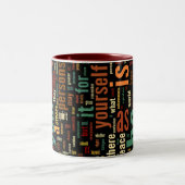 Desidera(R) ta Word Art Two tone Tasse (Mittel)