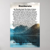 Desiderata auf dem Poster am See (Vorne)
