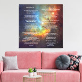 Desiderata auf Tulip Galaxy Leinwanddruck (Insitu (Wohnzimmer))