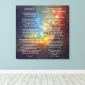 Desiderata auf Tulip Galaxy Leinwanddruck (Insitu (Holzboden))