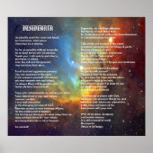 Desiderata auf Tulip Galaxy Poster (Vorne)