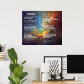 Desiderata auf Tulip Galaxy Poster (Heimbüro)