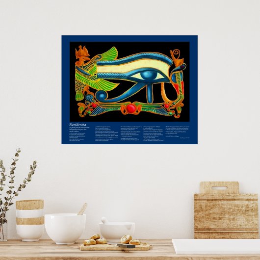 Desiderata - Auge des Horus Poster (Küche)