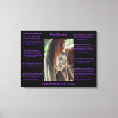 Desiderata Baby Monkey Liebe Leinwanddruck (Vorderseite)