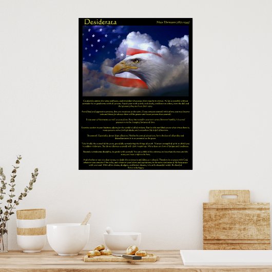 Desiderata Bald Eagle 2 Poster (Küche)