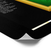 DESIDERATA-Baum in grünen Plakaten Poster (Ecke)