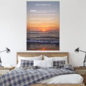 DESIDERATA Beach Golden Sunrise Foto Print Leinwanddruck (Insitu (Schlafzimmer))